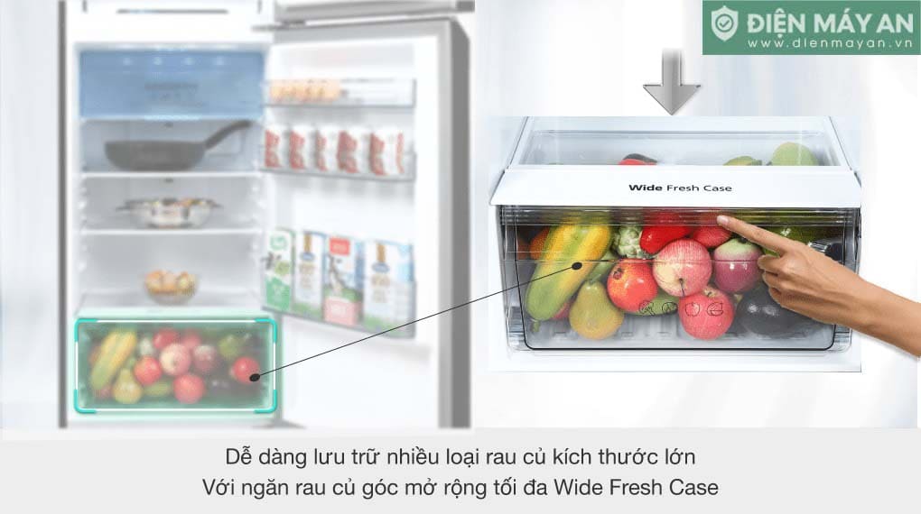Tủ lạnh Panasonic Inverter 306 lít NR-TV341VGMV